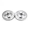 Evolution Performance Drilled, Slotted Plated Brake Rotor Pair