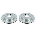Evolution Performance Drilled, Slotted Plated Brake Rotor Pair
