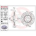 Premium UV Coated Xtra Cross Drilled Brake Rotor