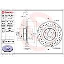 Premium UV Coated Xtra Cross Drilled Brake Rotor