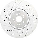 Premium Dual Cast Vented Drilled/Grooved UV Coated Brake Rotor