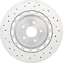 Premium Dual Cast Vented Drilled/Grooved UV Coated Brake Rotor