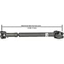 Front Drive Shaft: Greasable, Direct Replacement