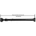 Front Drive Shaft: Greasable, Direct Replacement