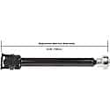 Front Drive Shaft: Greasable, Direct Replacement