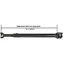 Front Drive Shaft: Greasable, Direct Replacement