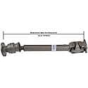 Drive Shaft: Not Greasable, Direct Replacement