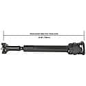 Front Drive Shaft: Greasable, Direct Replacement