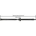 Rear Drive Shaft: Greasable, Direct Replacement