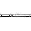 Rear Drive Shaft: Greasable, Direct Replacement