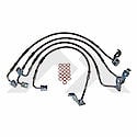 Stainless Steel Brake Hose Kit, Left & Right, Front & Rear, Up To 6" Lift