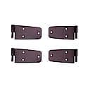 Door Hinge Kit, Jeep Cj7, Scrambler,76-93 Wrangler With Full Steel Doors, Black