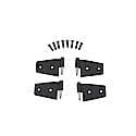 Door Hinges, For Use with Full Or Half Doors, Black Powder Coat Stainless, 2 Pair