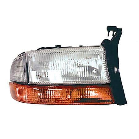 New Economy Replacement Passenger Side Headlight Lens And Housing, W/ Park And Signal