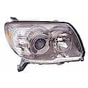 New CAPA Certified Standard Replacement Passenger Side Headlight Lens And Housing, Smoked Bezel