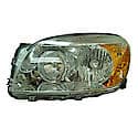 New Economy Replacement Driver Side Headlight Lens And Housing, Chrome Housing, Base/Limited Models