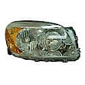 New Economy Replacement Passenger Side Headlight Lens And Housing, Chrome Housing