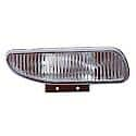 New Standard Replacement Passenger Side Fog Light Lens, Rectangular Design, Except Cobra