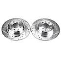 Evolution Performance Drilled, Slotted Plated Brake Rotor Pair