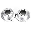 Evolution Performance Drilled, Slotted Plated Brake Rotor Pair