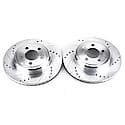 Evolution Performance Drilled, Slotted Plated Brake Rotor Pair