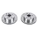 Evolution Performance Drilled, Slotted Plated Brake Rotor Pair