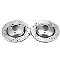 Evolution Performance Drilled, Slotted Plated Brake Rotor Pair