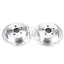 Evolution Performance Drilled, Slotted Plated Brake Rotor Pair