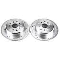 Evolution Performance Drilled, Slotted Plated Brake Rotor Pair