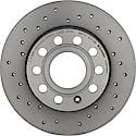 Premium UV Coated Rear Xtra Cross Drilled Brake Rotor