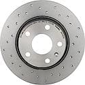Premium UV Coated Rear Xtra Cross Drilled Brake Rotor