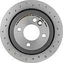 Premium UV Coated Rear Xtra Cross Drilled Brake Rotor