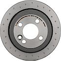 Premium UV Coated Rear Xtra Cross Drilled Brake Rotor