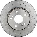 Premium UV Coated Rear Xtra Cross Drilled Brake Rotor