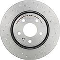 Premium UV Coated Rear Xtra Cross Drilled Brake Rotor
