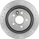 Premium UV Coated Rear Xtra Cross Drilled Brake Rotor