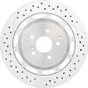 Premium Dual Cast Vented Drilled/Grooved UV Coated Brake Rotor