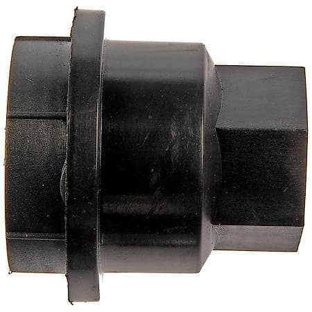 Wheel Lug Nut Cover: M24-2.0 Thread, 19 mm Hex, 32.5 mm Depth, Plastic, Black, 1 Pack