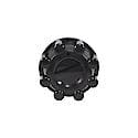 Fits Into Oem Wheel, Painted, Gloss Black, Abs Plastic, Set Of 2