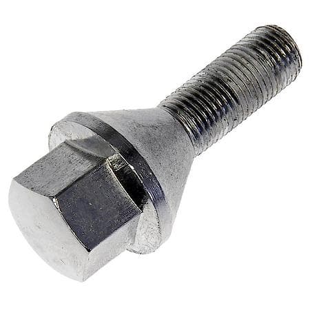 Wheel Bolt: M12-1.25 Thread Size, Conical - 60 deg Seat Style, 19 mm Hex Size, Chrome, 1 Pack