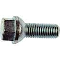 Wheel Bolt: M12-1.50 Thread Size, Ball Seat Style, 17 mm Hex Size, Silver (Sold by each)