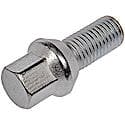 Wheel Bolt: M12-1.50 Thread Size, Conical - 60 deg Seat Style, 14 mm Hex Size, Silver (Sold by each)