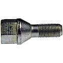 Wheel Bolt: M12-1.25 Thread Size, Conical - 60 deg Seat Style, 19 mm Hex Size, Silver (Sold by each)