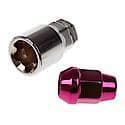 Wheel Lug Nut Lock Set, Chrome, Type - Acorn, Thread Size - 1/2" - 20