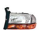 New CAPA Certified Standard Replacement Driver Side Headlight Lens And Housing, W/ Park/Signal Light