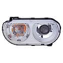 New Economy Replacement Driver Side Headlight Lens And Housing, HID Type