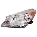 New CAPA Certified Standard Replacement Driver Side Halogen Headlight Lens And Housing