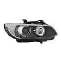 New OEM Replacement Passenger Side Headlight Lens / Housing, HID, W/LED Lights And Adaptive Lighting