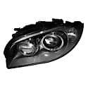 New OEM Replacement Driver Side Headlight Lens And Housing, HID Type, With Auto Adjust