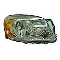 New CAPA Certified Standard Replacement Passenger Side Headlight Lens And Housing, Chrome Housing